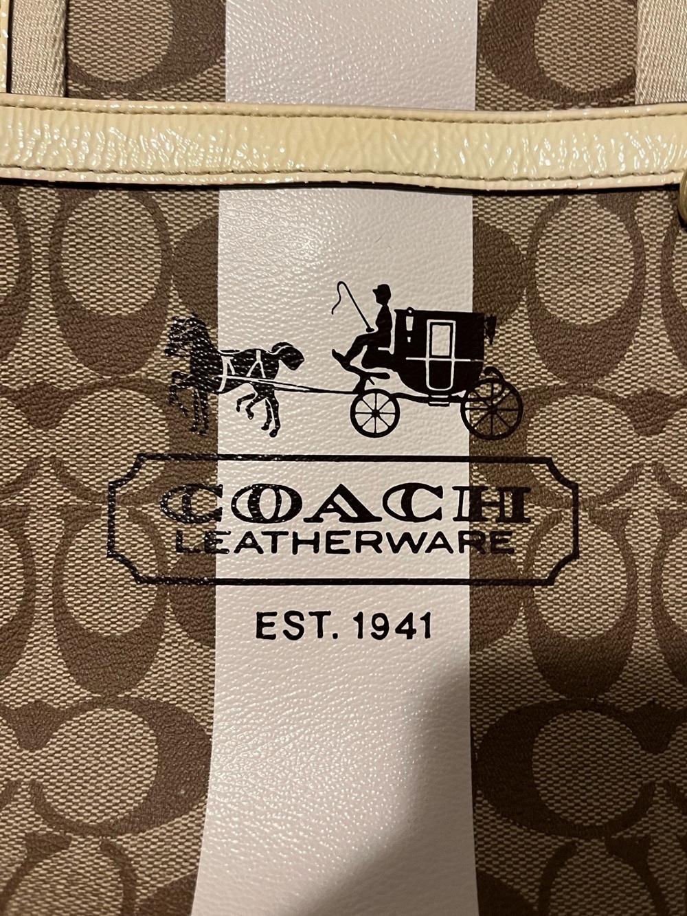 Coach Signature Canvas Tote - Picture 4 of 10